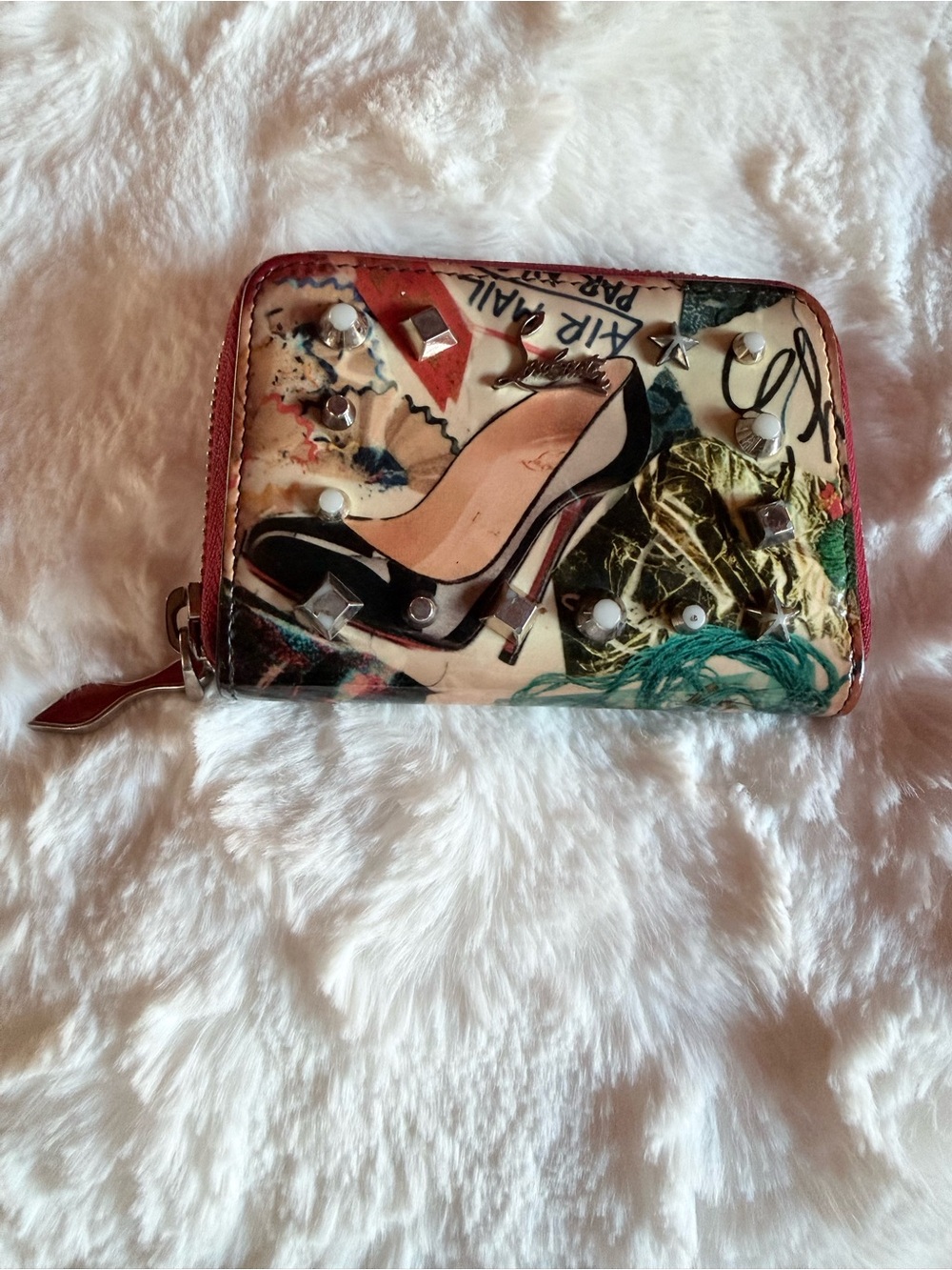 Christian Louboutin Panettone Patent Coin Purse